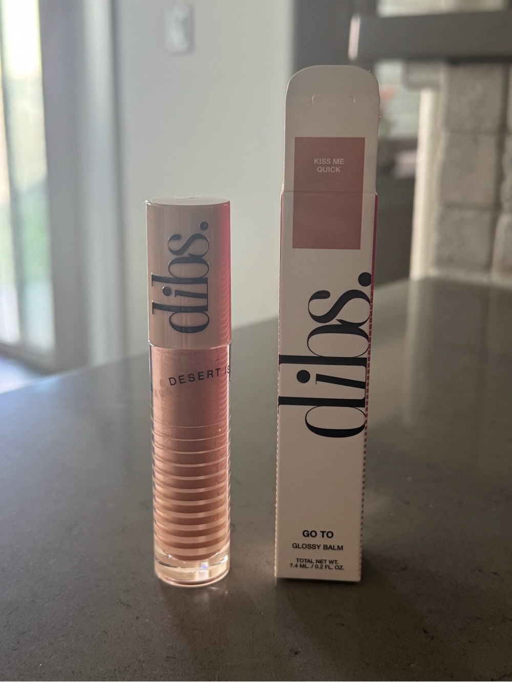 NEW DIBS Go To Glossy Balm Kiss Me Quick Full Size Hydrating Lip Balm